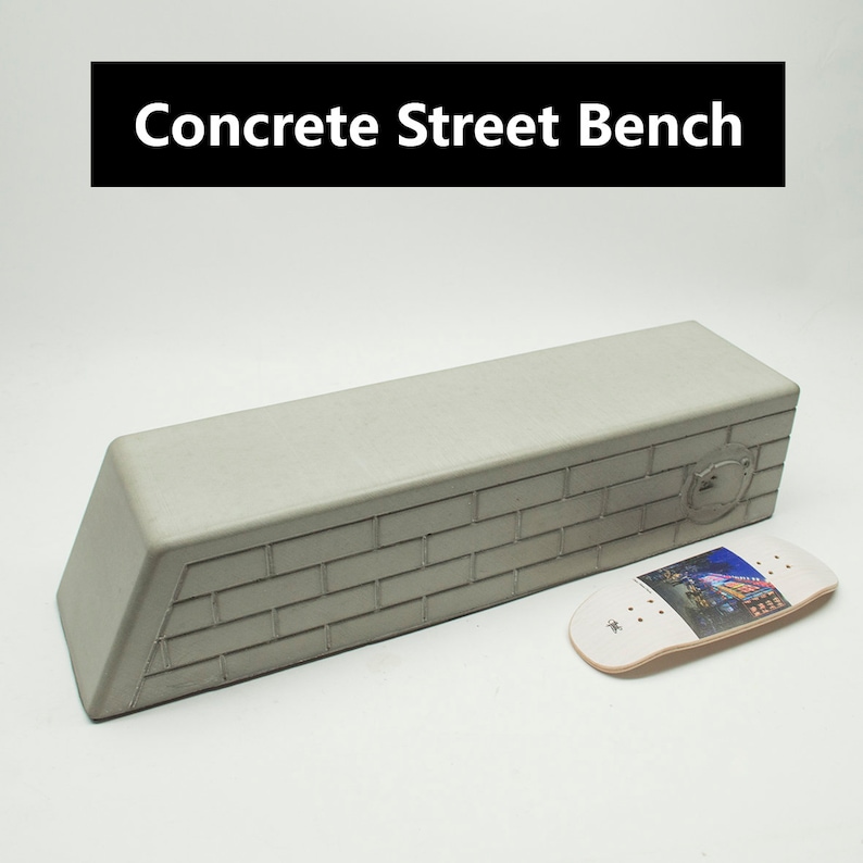 Fingerboard Ramp Concrete Street Bench Etsy