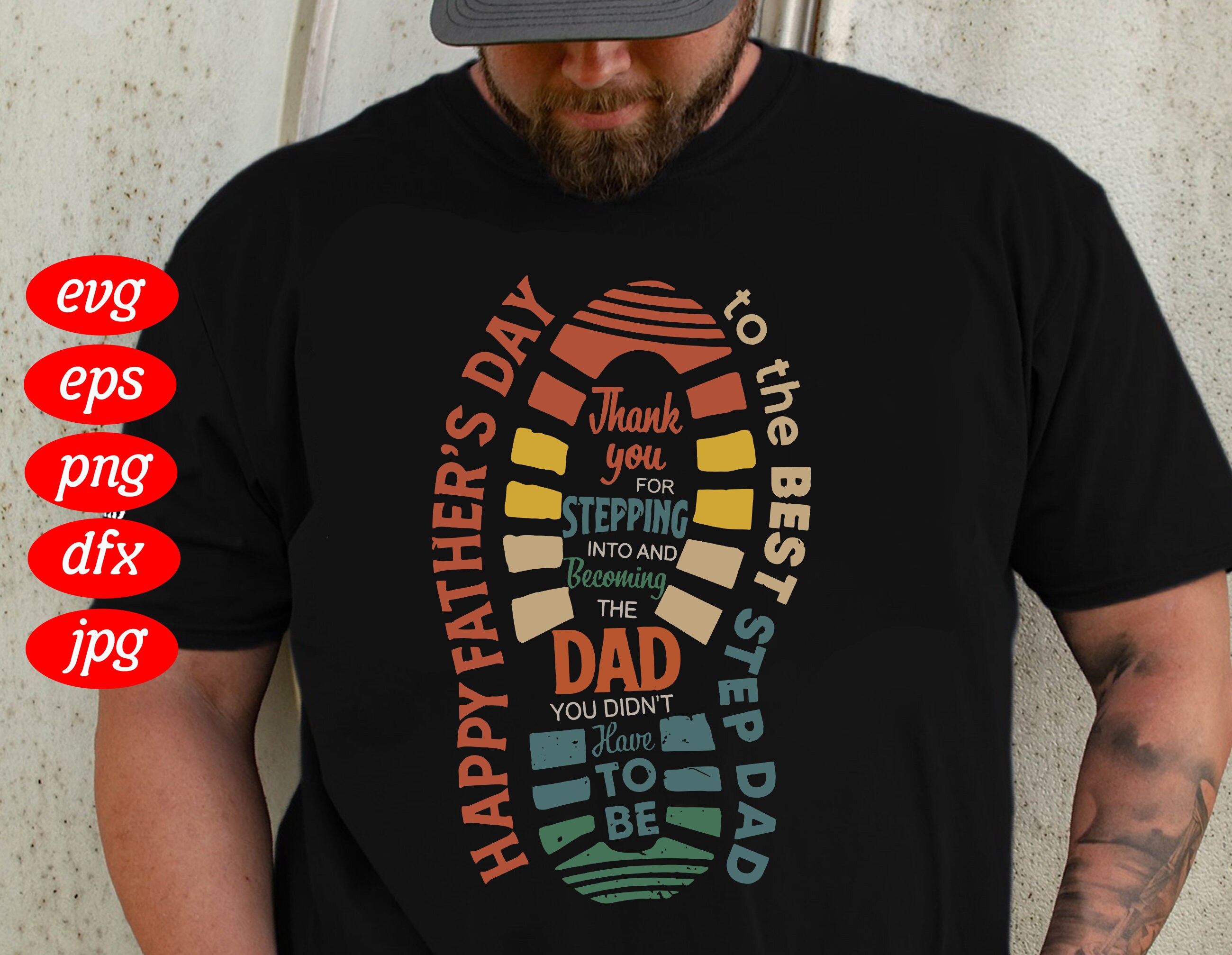 Happy Father Day SVG Step Dad Svg Best Step Dad Svg Father  Etsy