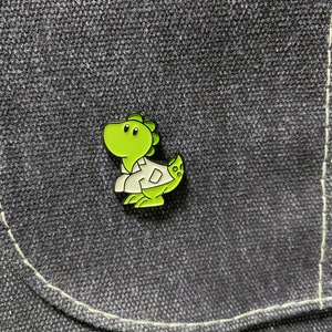 Dinosaur Lab Coat Science Pin| Dinosaur, Laboratory, Dragon, Soft Enamel Pin