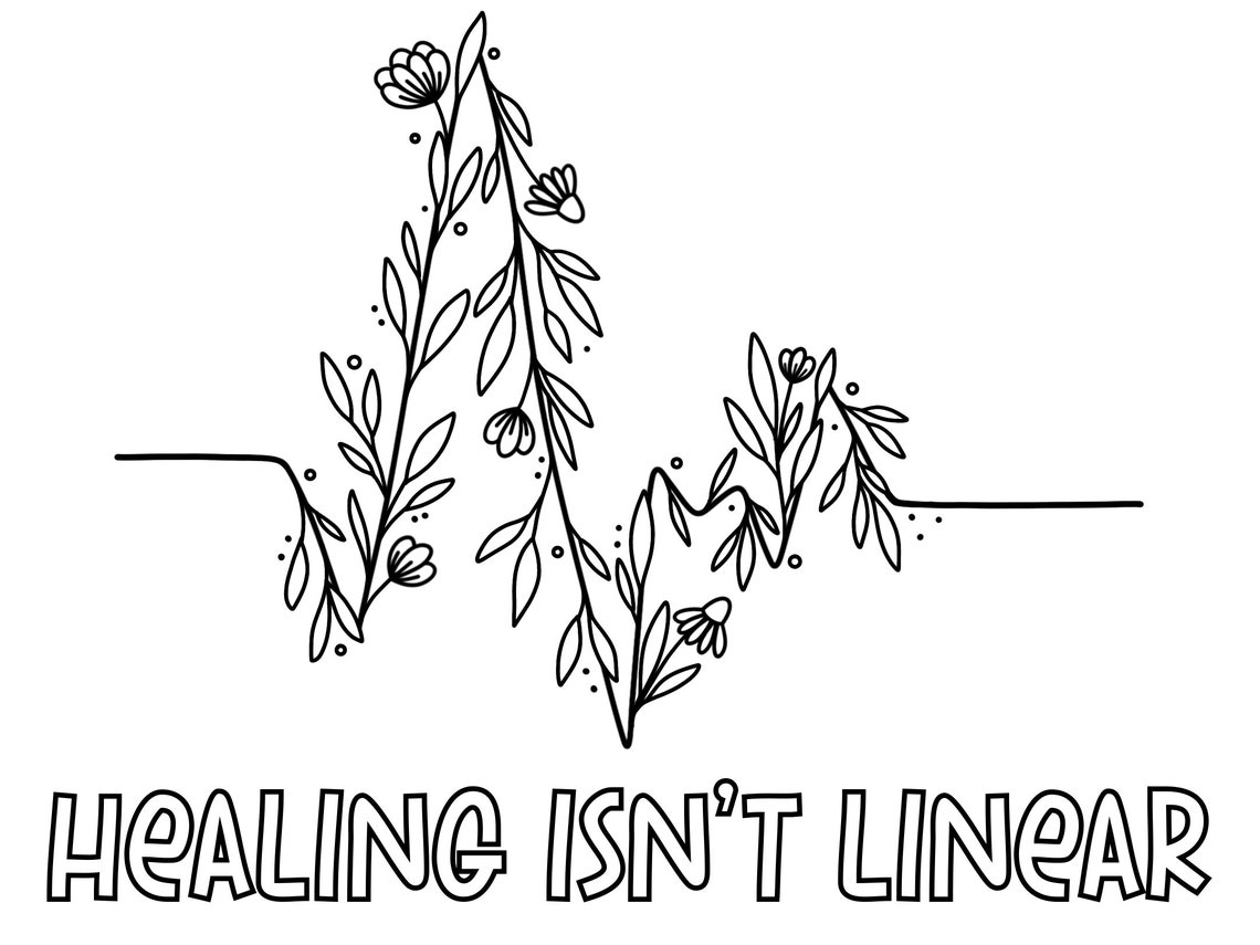 Mental Health Coloring Pages DIGITAL COLORING PAGES - Etsy