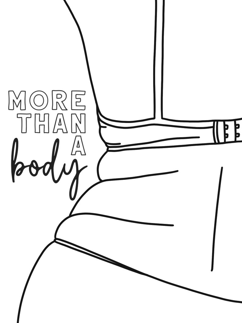 Body Positive målarbilder: Konst för återhämtning från ätstörningar (digital nedladdning) bild 3