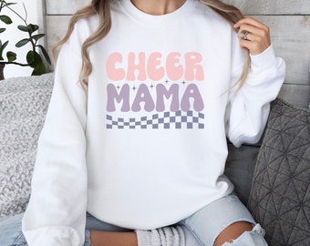 Personalized Mama Sweatshirt, Customizable Mama Shirt, Add Your Kids' Names to the sleeve, Mama shirt with kids name, Cheer Mama Shirt Names