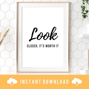 PRINTABLE WALL ART, digital download of minimalist quote wall art print | home decor | minimalist bedroom living room nursery wall art