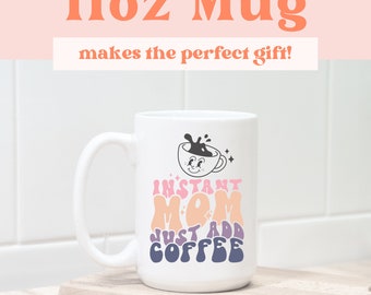 Custom Mug for Mom with Kids Names, Personalized Mug for Mother's Day, Mama Coffee Mug, Gift for New Mom Gift, 11oz Ceramic Mug for Mom