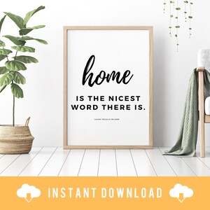 PRINTABLE WALL ART, digital download of minimalist quote wall art print | home decor | minimalist bedroom living room nursery wall art