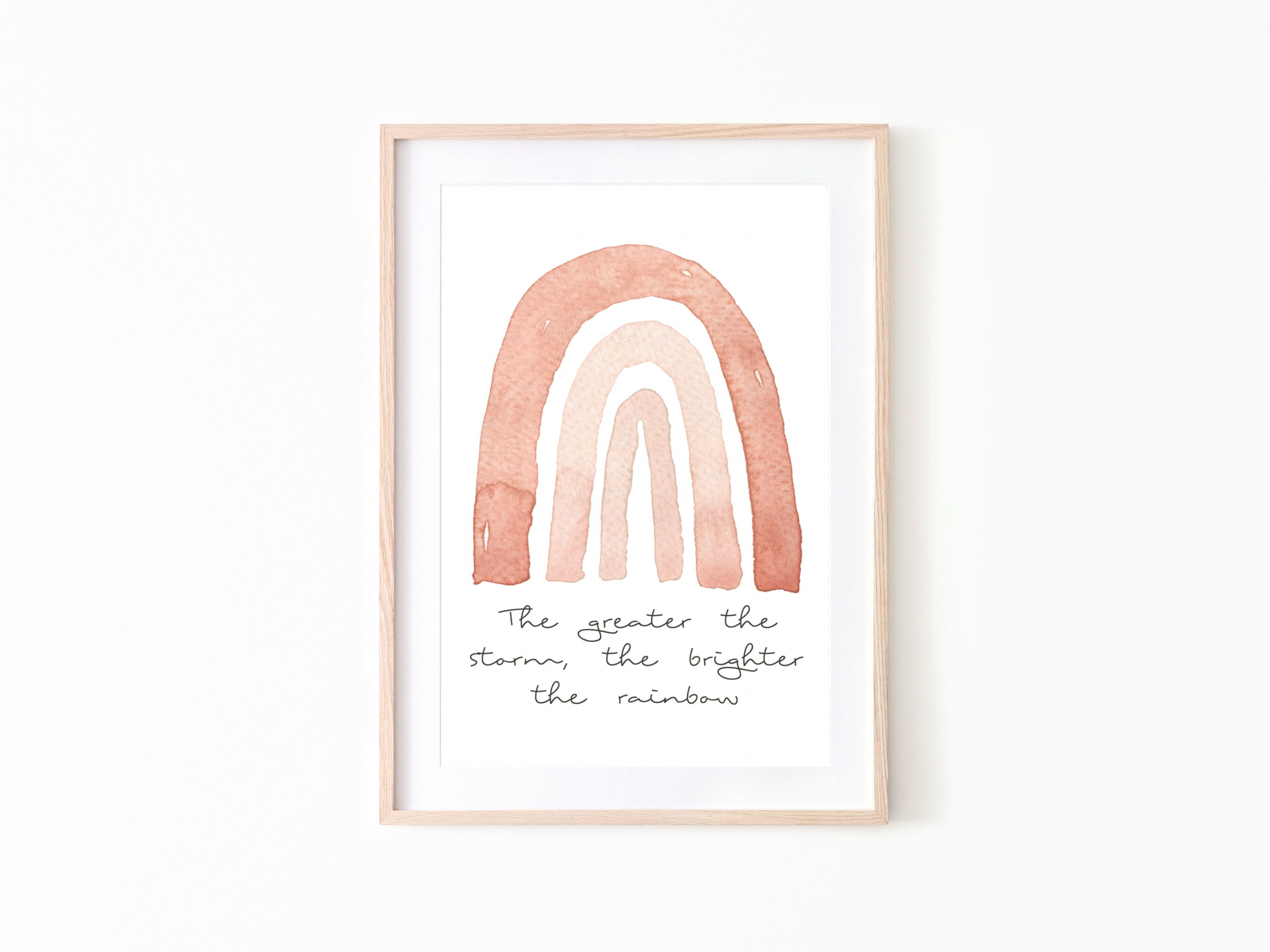 Watercolor Rainbow With Quote | Printable Wall Art Digital Prints ...