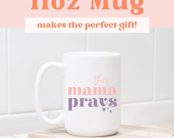 Custom Mug for Mom with Kids Names, Personalized Mug for Mother's Day, Mama Coffee Mug, Gift for New Mom Gift, 11oz Ceramic Mug for Mom