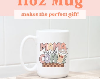 Custom Mug for Mom with Kids Names, Personalized Mug for Mother's Day, Mama Coffee Mug, Gift for New Mom Gift, 11oz Ceramic Mug for Mom