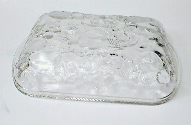 Vintage Clear Libbey Glass Orchard Fruit Casserole Baking Dish 12 X 9 Ovenproof Etsy
