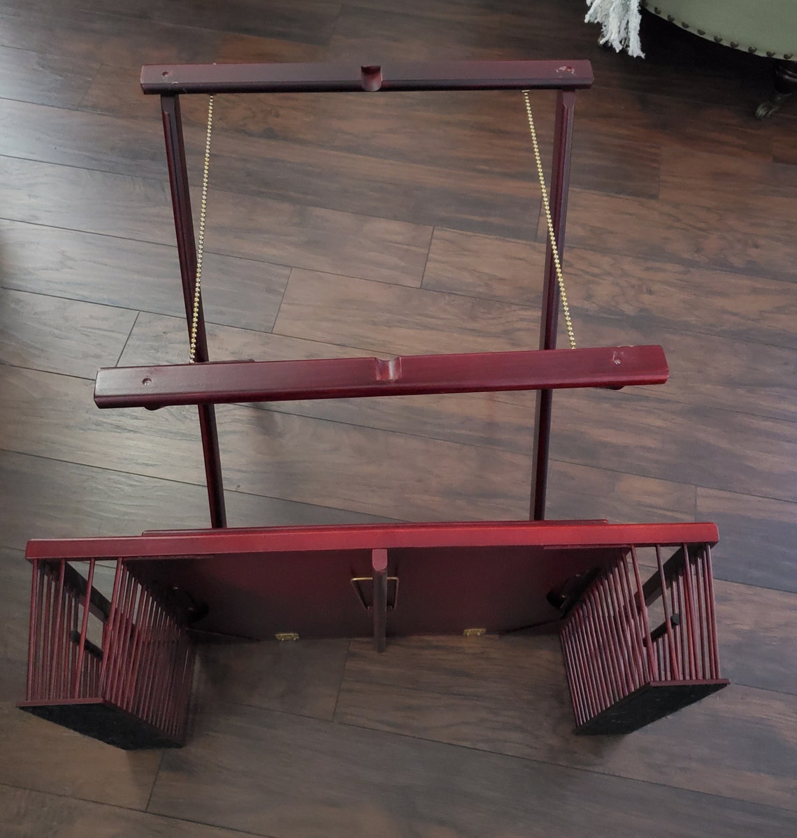 Deluxe Cherry Wood ThreePiece Bed Tray with Side Pockets Etsy