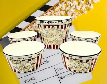 Popcorn Five Ceramic Bowls by Tabletops Unlimited