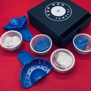 Mold kits for custom grillz, dental mold sets for perfect fit grillz, fit almost all teeth sizes, FREE shipping and easy video instruction