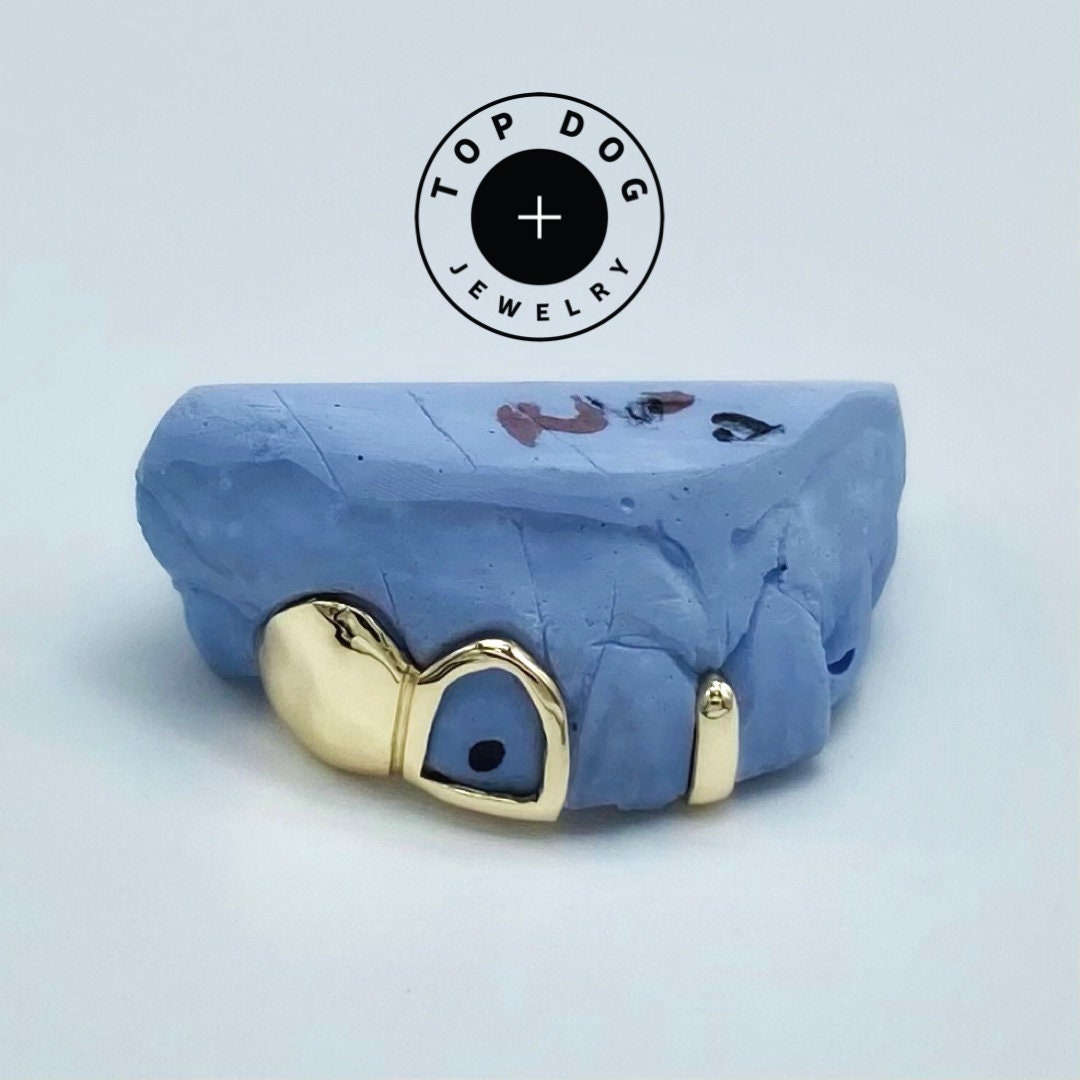 Gap Filler Grillz / Custom Grillz With Gap Filler and Open Face silver