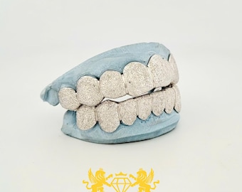 Diamond Dust Grillz: op maat gemaakte zilveren, 10K, 14K gouden tanden