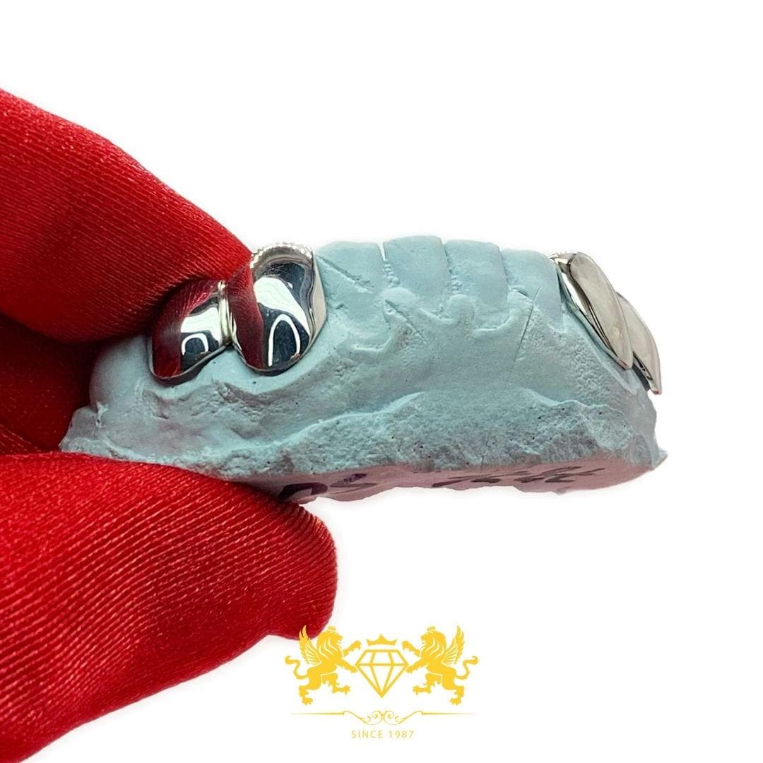 Custom Fangs Grillz: Sterling Silver 925, 10K Gold, Rapper Style