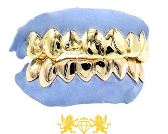 Custom Gold Grillz: Silver 925, 10K, 14K - Includes Mold Kit
