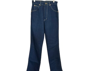 26" Waist Vintage Deadstock Lee Riders Jeans Dark Wash Union Made in USA