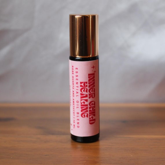 inner child healing crystal infused essential roller | reiki charged | essential oil blend |  aromatherapy roller