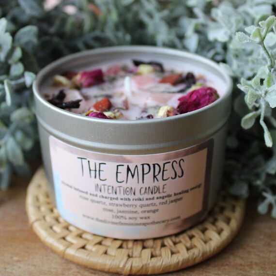 The Empress Intention Candle Reiki Charged Ritual Candle Etsy