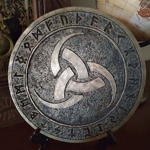 Horns of Oden Wall Medallion Bronze Colored Finish