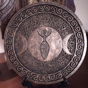 Dreifache Göttin Wandmedaillon in bronzefarben