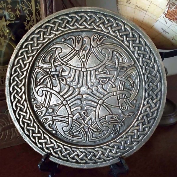 Celtic Eagle Wall Medallion Bronze Colored Finish