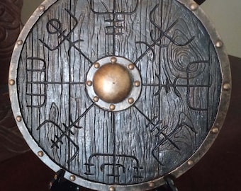 Vegvisir Shield Wall Medallion Bronze Colored Finish