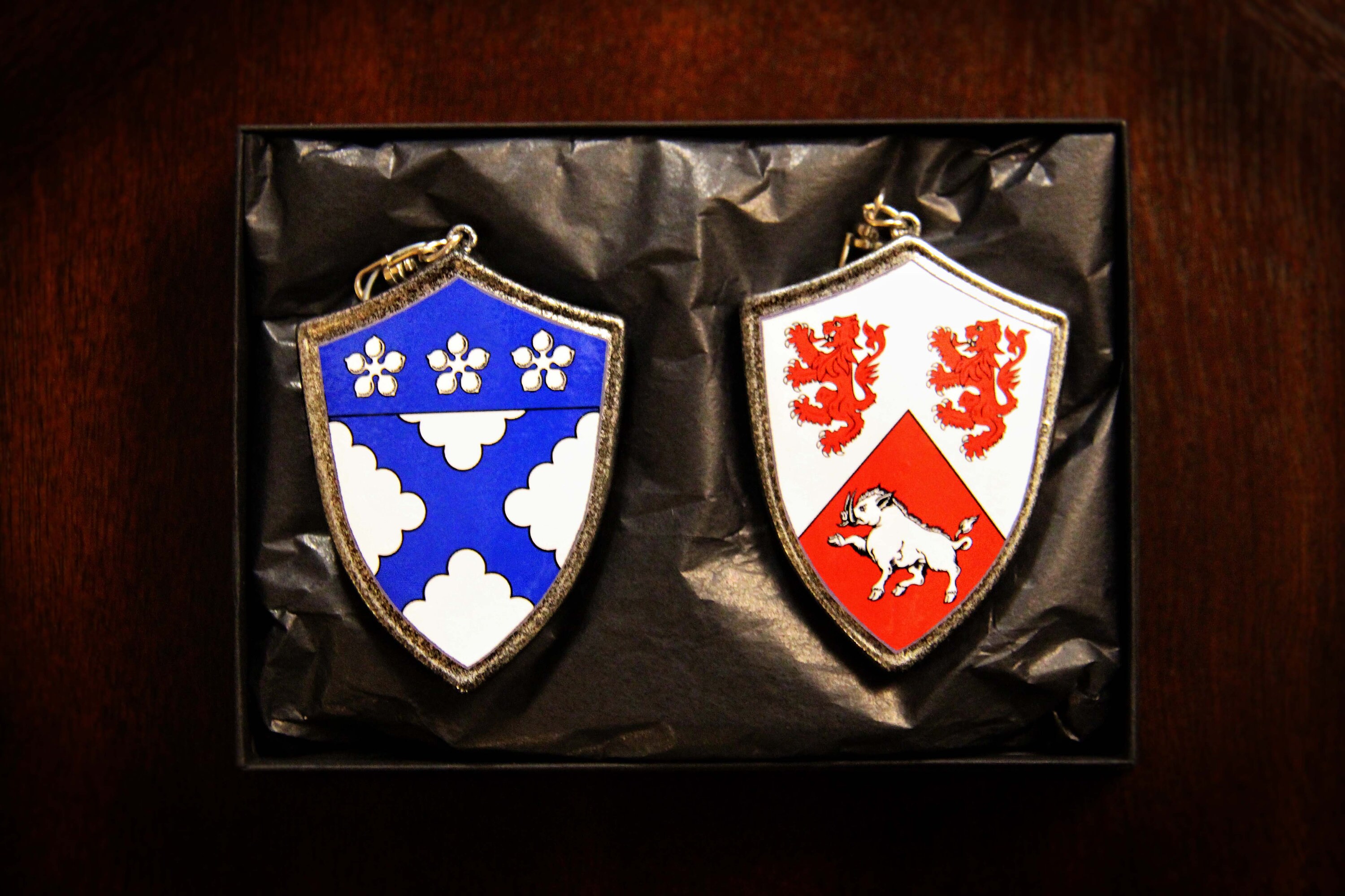 Custom Made Coat of Arms Ornament Gift Set for Couples Etsy UK
