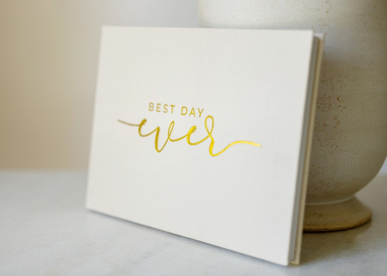 BEST DAY EVER wedding video album Video Book that plays your Videos Video Album Gift for Her, Wedding Gifts, Valentines Gift image 7