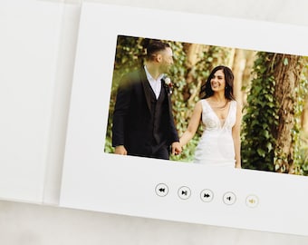 BLANK Cover Video Book | Video Book that plays any special videos | Card with Video Display, Special Occasion Video Book, Video Album