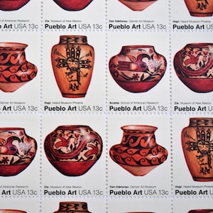U.S. Pueblo Pottery Stamp Block