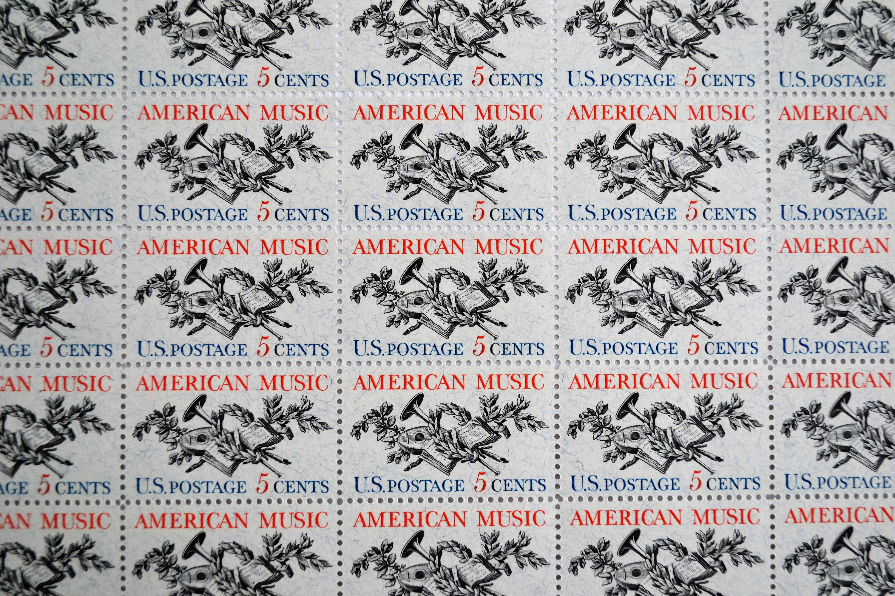 Vintage American Music Postage Stamps for Mailing Etsy