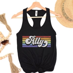 LGBTQ Ally Women&#39;s Tank, Activist Gift, Social Justice Top, Gay Rights, Equality Tank Top, Pride Clothing, Human Rights Shirt, Love is Love