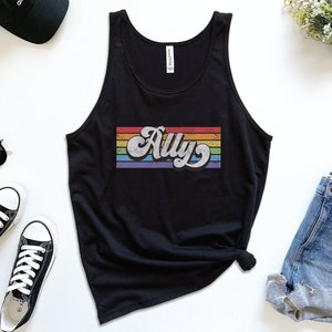LGBTQ Ally Tank, Unisex Activist Gift, Social Justice Top, Gay Rights, Equality Tank Top, Pride Clothing, Human Rights Shirt, Love is Love