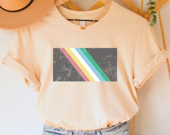 Disability Pride Flag Shirt, Disability Awareness Tee, Inclusion T-Shirt, Accessibility TShirt, Disability Rights Top, Neurodiversity Gift