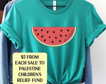 Free Palestine Shirt, This is Not a Watermelon Shirt, Stand With Palestine Tee, Human Rights Gift, Palestinian Top, Profits Donated Gaza Tee
