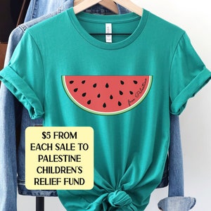 Free Palestine Shirt, This is Not a Watermelon Shirt, Stand With Palestine Tee, Human Rights Gift, Palestinian Top, Profits Donated Gaza Tee