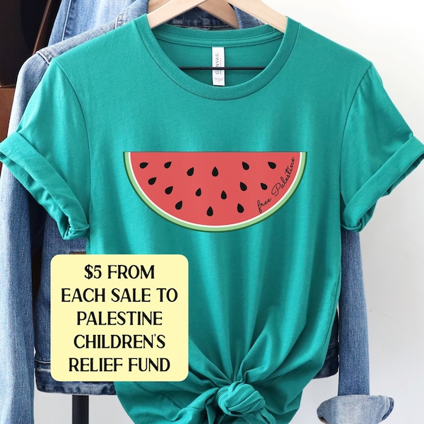 Free Palestine Shirt, This is Not a Watermelon Shirt, Stand With Palestine Tee, Human Rights Gift, Palestinian Top, Profits Donated Gaza Tee