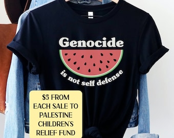 Free Palestine Shirt, This is Not a Watermelon Shirt, Stand With Palestine Tee, Human Rights Gift, Palestinian Top, Profits Donated Gaza Tee