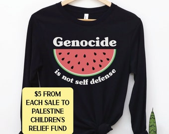 Free Palestine Long Sleeve Shirt, This is Not a Watermelon, Stand With Palestine Tee, Gaza Aid TShirt, Ceasefire Now Top, Anti War Shirt