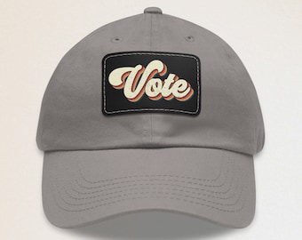 Vote Hat, Retro Voting Cap, Vote Blue Brimmed Cap, 2024 Elections Hat, Democrat Apparel, Liberal Gift, Activist Hat, Voter Turnout Cap