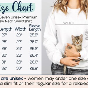 A size chart showing size S is 27 inches long by 20 inches wide, M is 28 by 22 in, L is 29 by 24 in, XL is 30 by 26 in, 2XL is 31 by 28 in, and 3XL is 32 by 30 in. Sizes are unisex.