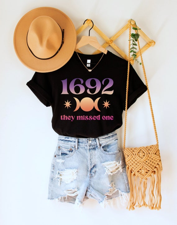 1692, They Missed One Shirt, Witchy Feminist Tee, Salem Witch Trials Top, Fall Feminism TShirt, Halloween Girl Power Gift, Equal Rights Tees