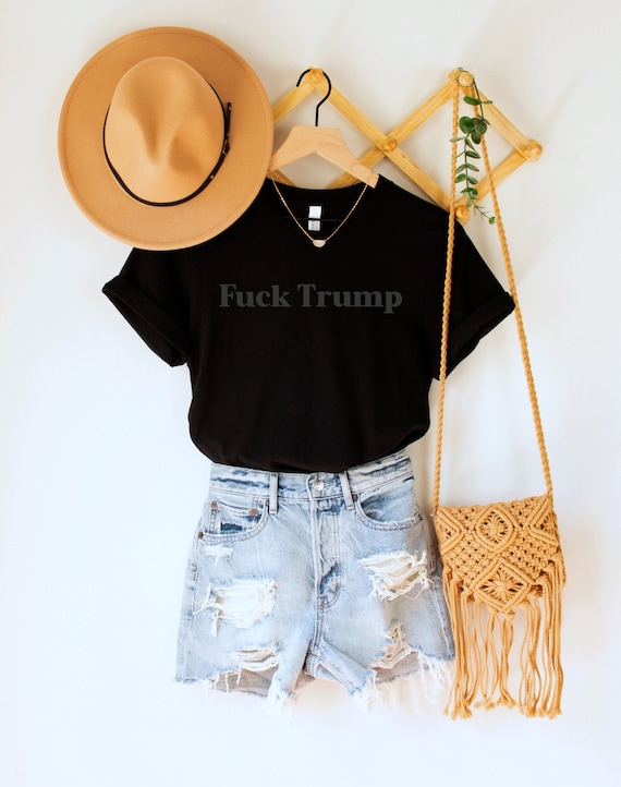 F*ck Trump Shirt, Anti Trump TShirt, Subtle Anti-Trump Top, Biden Harris Tee, Liberal Democrat T-Shirt, Stop Trump Top, 2024 Elections Shirt
