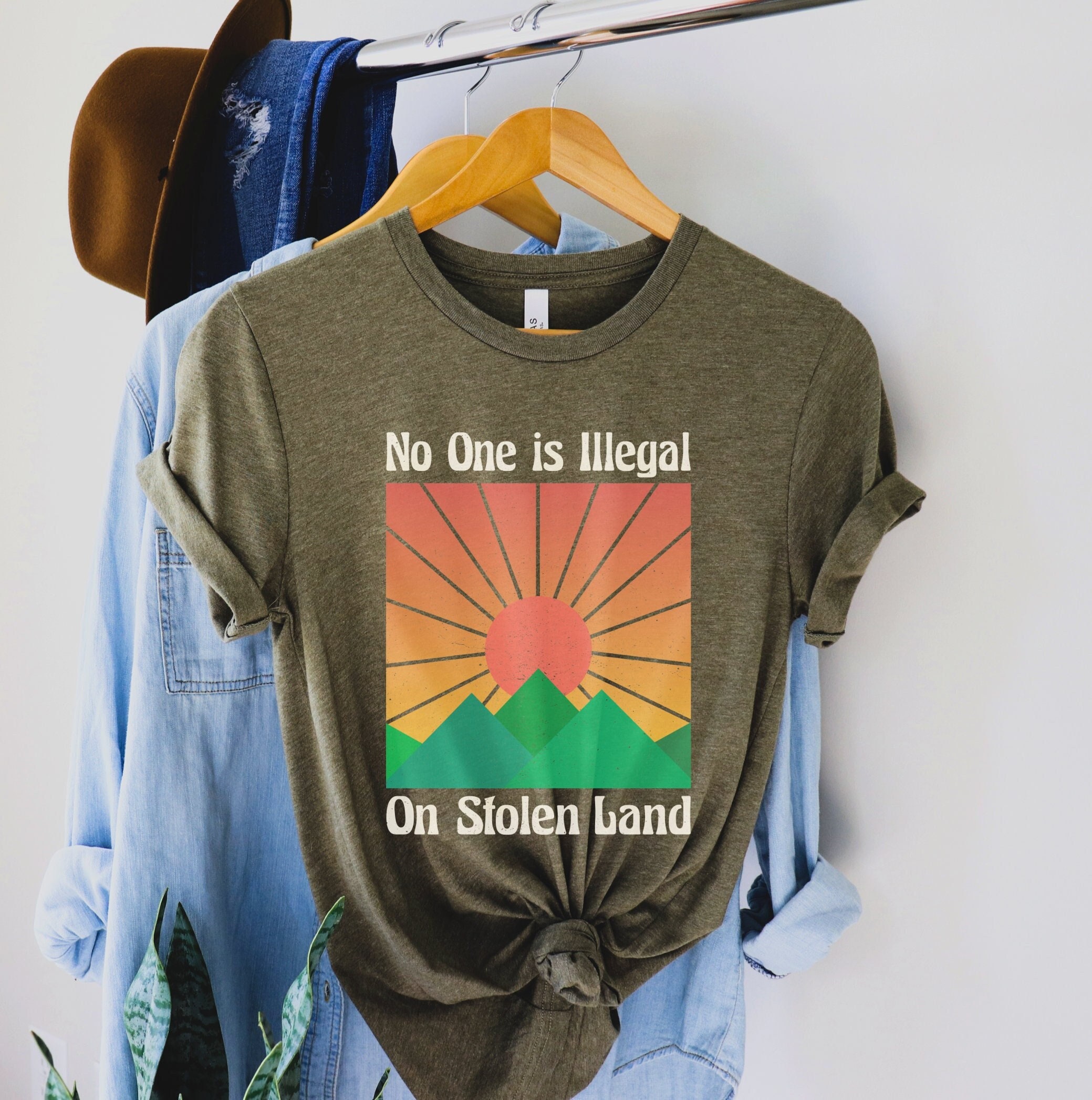No One Is Illegal On Stolen Land T-Shirt No One Is Illegal On Stolen Land T-Shirt