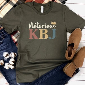 Notorious KBJ Shirt, Ketanji Brown Jackson Tee, Supreme Court TShirt, RBG Memorial T-Shirt, Liberal Gift, Democrat Apparel, Social Justice Army