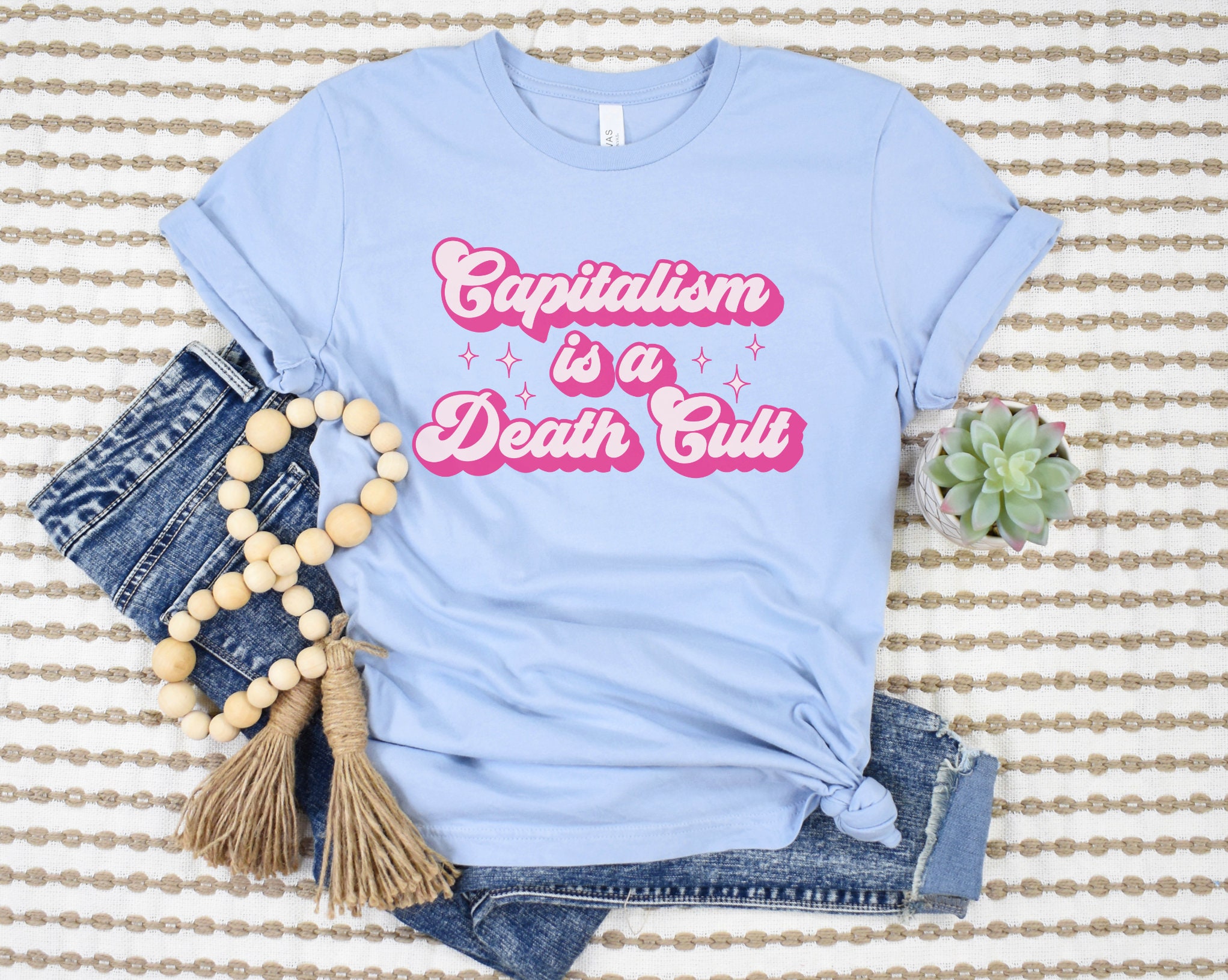 Capitalism is a Death Cult Shirt, Anticapitalist Tee, Funny Leftist Top ...