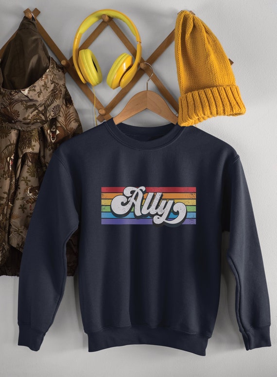 LGBTQ Ally Premium Sweatshirt, Activist Gift, Social Justice Top, Gay Rights Crewneck, Equality Pullover, Pride Clothing, Love is Love