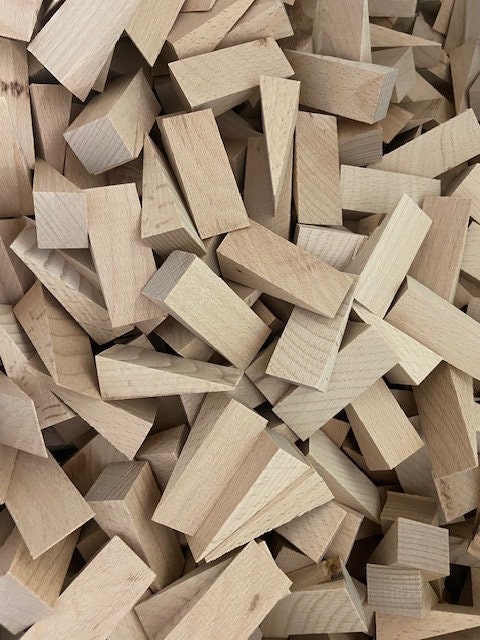 50 hardwood wedges 50x25x12mm