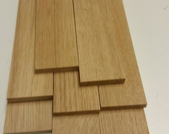 10 eikenhouten strips 500x44x8mm